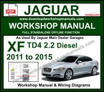 JAGUAR XF X250 TD4 workshop repair service manual